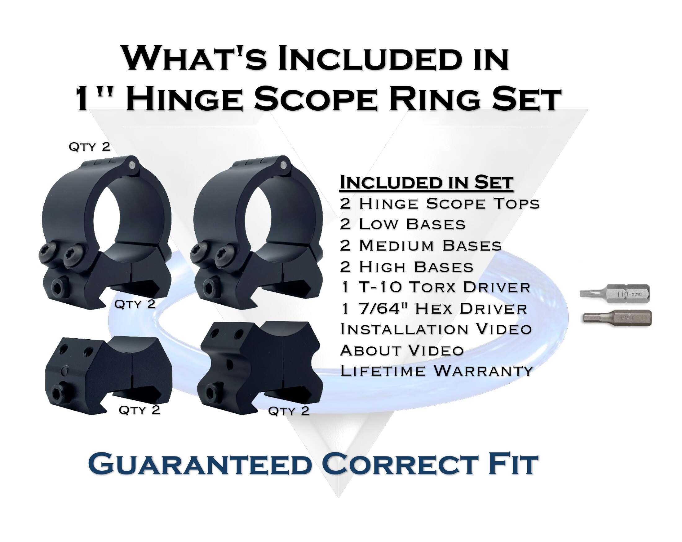 Hinge – 1″ Scope Rings (UPC: 850034750989)